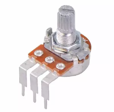 10K Linear 16mm Right Angle Splined Potentiometer Pot • £2.49