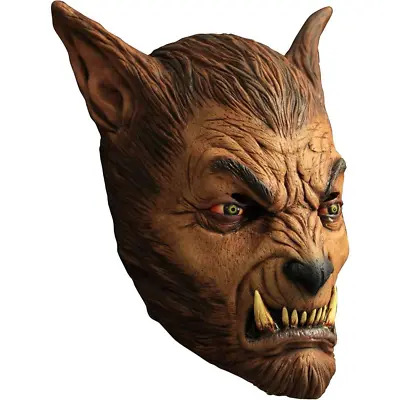 Wolfman Werewolf Ghoulish DELUXE ADULT LATEX BROWN BEAST WOLF MASK • $14.70