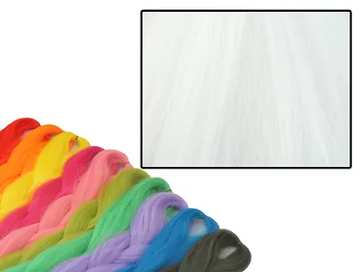 Cyberloxshop Phantasia Kanekalon Jumbo Braid Pure White Hair Dreads • £4.79