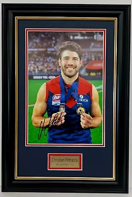 $69.99 • Buy Christian Petracca Melbourne Demons  Action Photo Signed Framed