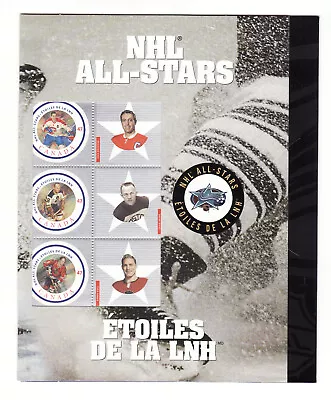 2002 NHL All Star Game..Canada Post Player Stamp Sheet...Horton-Esposito+++ • $3.95