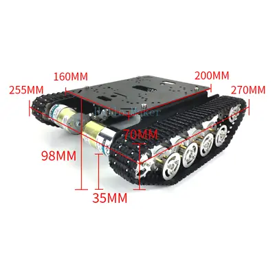 Robot Tank Chassis Metal Independent Suspension System Tracked Car • $123.57