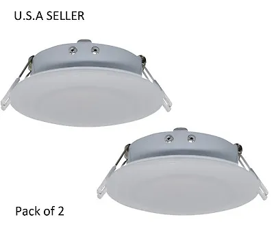 Facon 2 Pcs RV 12v LED 4.5inch Puck Recessed Down Light Camper Trailer Motorhome • $22.99