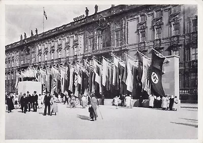 German Third Reich Postcard - Berlin Festschmuck Flag Display Postmarked 1936 • $29.25