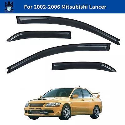 Window Visor Deflector Rain Guard 4-Piece Set For 2002-2006 Mitsubishi Lancer • $38.99