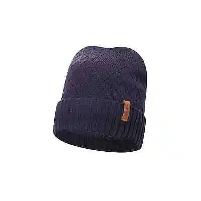 NEW CHUNKY Turnup BEANIE HAT PLAIN MENS WOMENS KNITTED WINTER KNIT CAP 4 Colours • £5.99