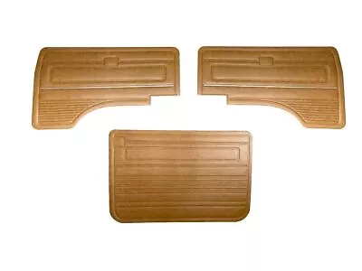 For VW T3 Bus 79-84 Front Door And Sliding Panel With Chrome Trims Saddle Brown • $313.40