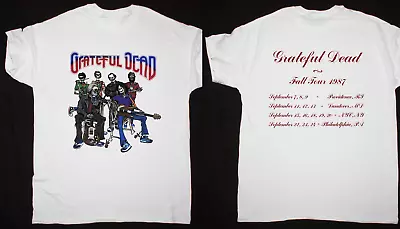 Grateful Dead Tour 1987 New White T-shirt All Size S-5xl Ph145 • $27.85