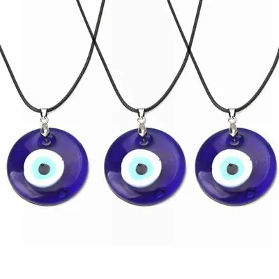 $1.87 • Buy Lucky Evil Eye Beads Necklace Turkish Blue Eye Pendant Clavicle Women Jewellery