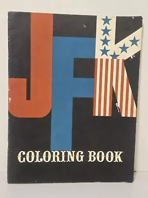 1962 Vintage JFK Coloring Book John F. Kennedy Mort Drucker MAD Magazine A74 • $12