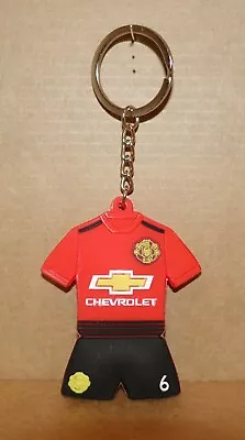 Paul Pogba Manchester United #6 Jersey 3D Keychain Keyring Football Gift NEW • $6.49