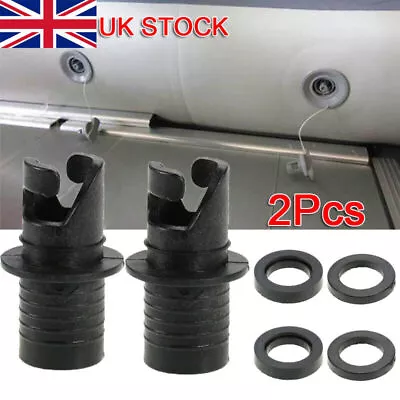 2PCS Air Pump Nozzle Valve Hose Adapter Connector For Inflatable Boat SUP Kayak • £6.19