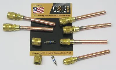 C&D Copper Tube Access Valve 1/4  CD8404 Package Of 6 • $17.56