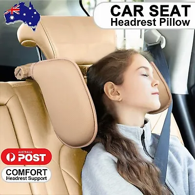$25.99 • Buy Adjustable Car Seat Headrest Pillow Head Neck Support Pad Travel Rest For Kids