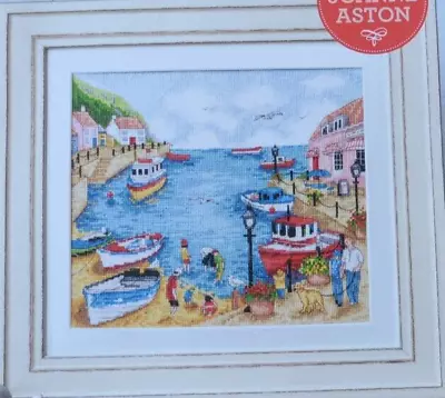 Cross Stitch Chart Only- Stunning Cornish Harbour Scene Sampler Holiday Memories • £1.25