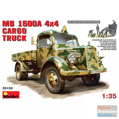 MIA35150 1:35 Miniart MB 1500A 4x4 Cargo Truck • $58.39