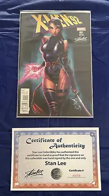 X-Men '92 #1 J. Scott Campbell Color Variant Signed By Stan Lee With COA! Marvel • $295.95