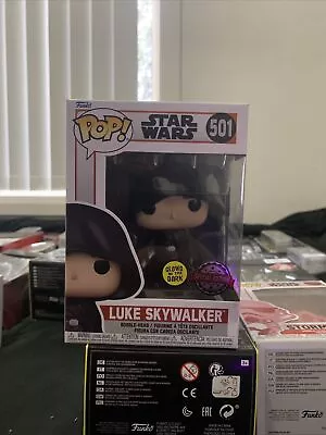 Funko Pop Vinyl Star Wars The Mandalorian Luke Skywalker #501 Special Edition • $22