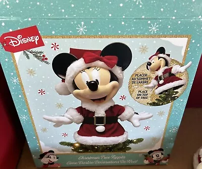 Disney Kurt Adler Minnie Mouse Christmas Tree Topper 8.5 Inch DN9211 Mickey Read • $24.99