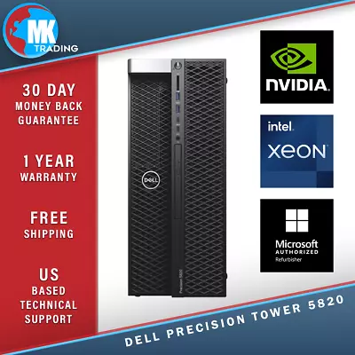Dell Precision T5820 Core I9 Win 11 Pro - Choose Your CPU Memory SSD GPU • $1434