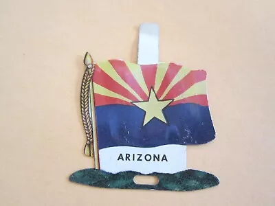 Vintage 1959 ~ ARIZONA ~ Nabisco Shredded Wheat Advertising  Metal Flag W/Tab • £5.65