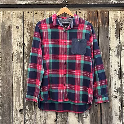 Modern Amusement Men's Long Sleeve Button Up Flannel Shirt In Plaid Size L • $19.97