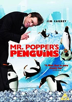 Mr. Popper's Penguins DVD Jim Carrey (2012) • £2.45