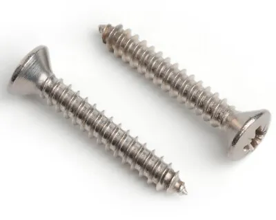 A2 Stainless Steel Pozi Raised Countersunk Head Self Tapping Screws Self Tappers • £3.28