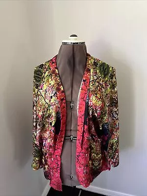 City Chic Cherry Blossom Jacket Size S Or 16 • $10