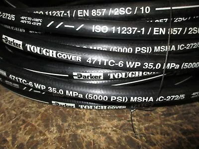 Parker Hydraulic Hose 471tc-6 3/8  25' Two Wire Hose 100r16  • $97.25