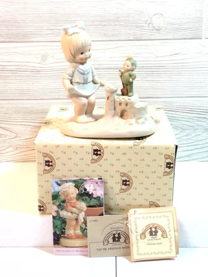 £19.37 • Buy Enesco Memories Of Yesterday Figurine DO BE FRIENDS WITH ME 529117 Girl With Boo