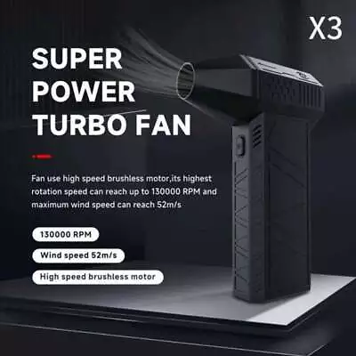 Handheld Mini Super Power 52M/S Turbo Fans Mini Cars Dryer Blower 130000RPM AU • $138.16
