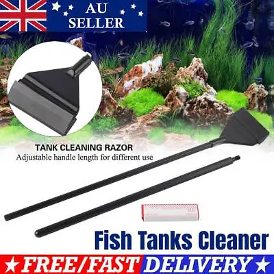 $13.88 • Buy Metal Aquarium Algae Scraper Blade Fish Tank Razor Glass Cleaner Detachable Tool