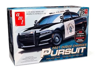 1/25 Scale Model Kit NEW TOOLING '21 Dodge Charger Pursuit Police Car ByAMT 1324 • $34.95