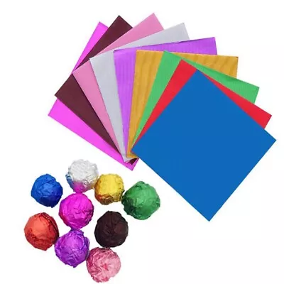 Easter Egg Candy Packing Chocolates Wrapper Foil Sheets Candy Wrappers Paper • £2.84