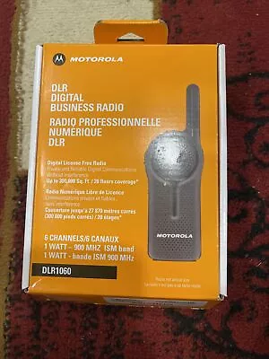 🍀 NEW BOX! Motorola DLR1060 Digital Business Radio 2-Way 6 Ch UHF 900 Mhz • $169