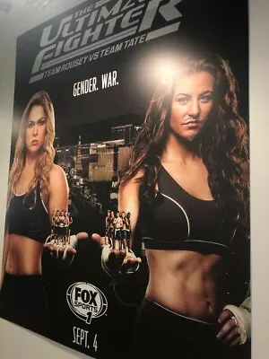 One Of A Kind Wall Sized Autographed Ronda Rousey/Misha Tate Poster • $9000