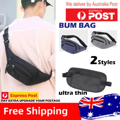 $19.98 • Buy Unisex Waist Bum Bag Men Women Fanny Pack Holiday Travel Money Belt Pouch Wallet