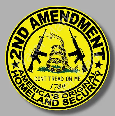 $3 • Buy 2nd Amendment Gadsden, 2A Don't Tread On Me Sticker Decal, Gun Rights, NRA, USA 
