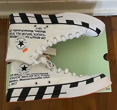 SIZE 10 - CONVERSE ALL STAR 70 X OFF WHITE High Top. CODE: MARSNE FOR $70 OFF.!! • $550
