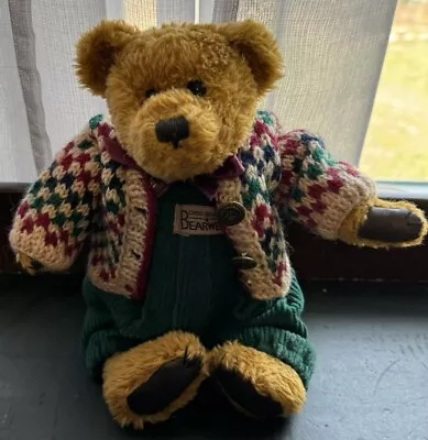 Retired Boyd’s Bear Plush 10”. Eddie Bean Bauer With Overalls And Sweater • $20