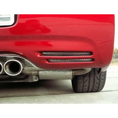 Rear Bumper Vent Grilles 2p For 1997-04 Chevy Corvette C5 [Stainless/Perforated] • $105.83