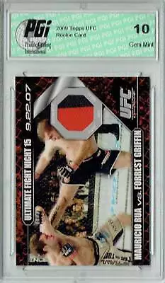 Mauricio Rua/Forrest Griffin 2009 Topps UFC #DM-RG Ultimate Rookie Card PGI 10 • $44.99