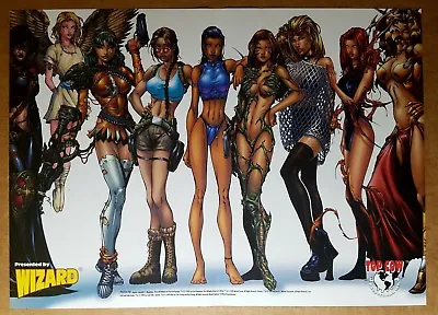 Top Cow Women Witchblade Tomb Raider Babes Wizard Comic Poster By Michael Turner • $26.50