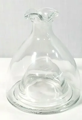 RARE Decorative Italian MOD DEP  Clear Glass Bottle OIL VINEGAR WINE Decanter • $25