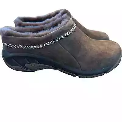 Merrell Encore Ice 4 Suede Clogs Expresso Brown NEW  Size 7.5 • $84.95