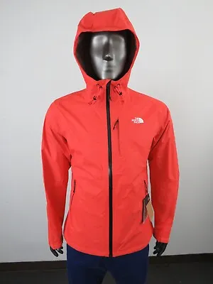Mens The North Face Alta Vista Dryvent Waterproof Hooded Rain Jacket - Orange • $95.96