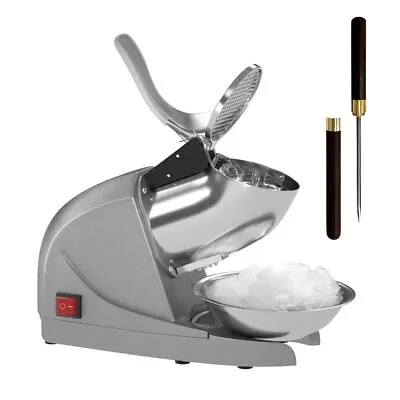 OKF Ice Shaver Prevent Splash Electric Three Blades Snow Cone Maker Stainless... • $91.01