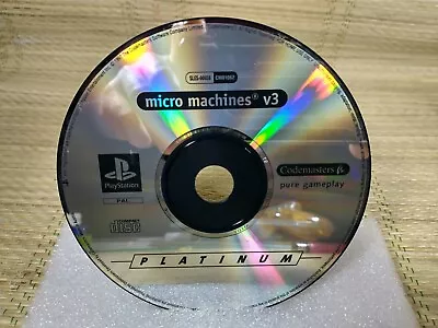 Micro Machines V3 - Sony Playstation / PS1 - Disc Only - VGC - Platinum Version • £5.99