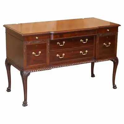 Antique Honduras Mahogany Dressing Table Lion Hair Paw Carved Feet Part Of Suite • $4668.94